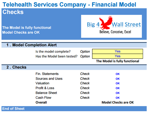 Telehealth Services Company Financial Model (10+ Yrs. DCF and Valuation)