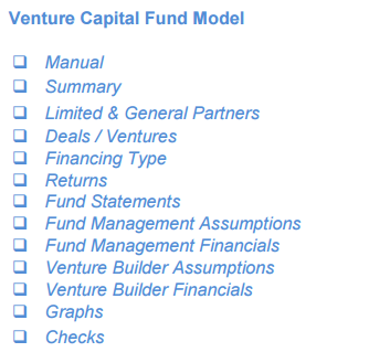 10+Yrs Venture Capital Fund Model
