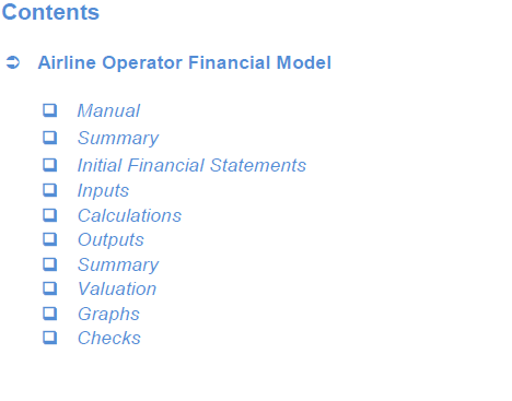 Airline Operator Financial Model