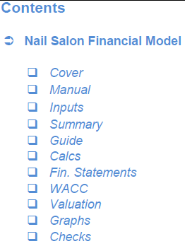 Nail Salon Financial Model