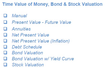 Time Value of Money, Bond & Stock Valuation