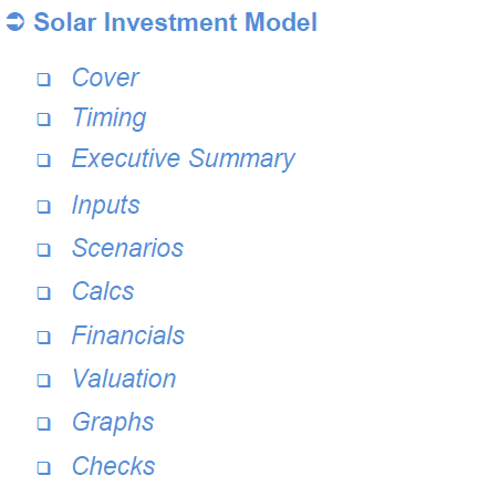 Investment in an Operating Solar (PV) Power Plant