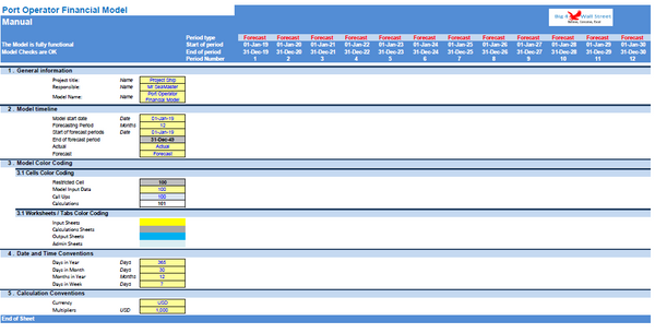 Port Operator Financial Model