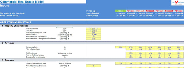 Commercial Real Estate Excel Model Template