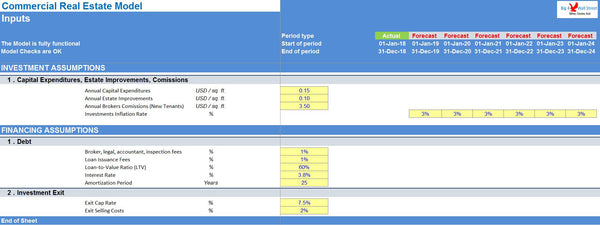 Commercial Real Estate Excel Model Template