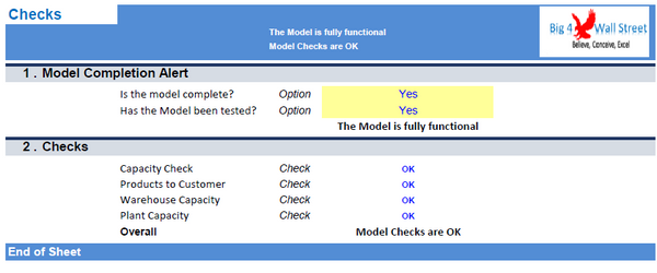 Distribution Model in Excel