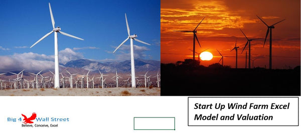 Start Up Wind Farm Excel Model and Valuation
