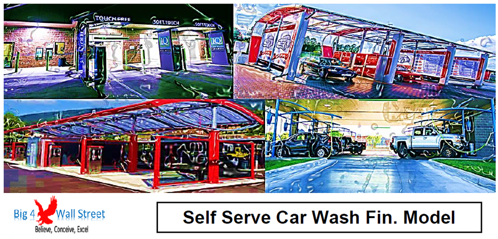 Self Serve Car Wash Financial & Business Plan (+3 hrs of financial modeling work)