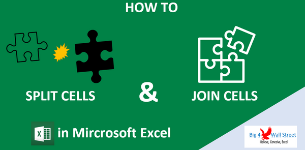 How to Split and Join Cells in Excel