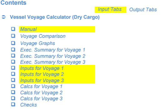 Vessel Voyage Calculator (Dry Cargo)